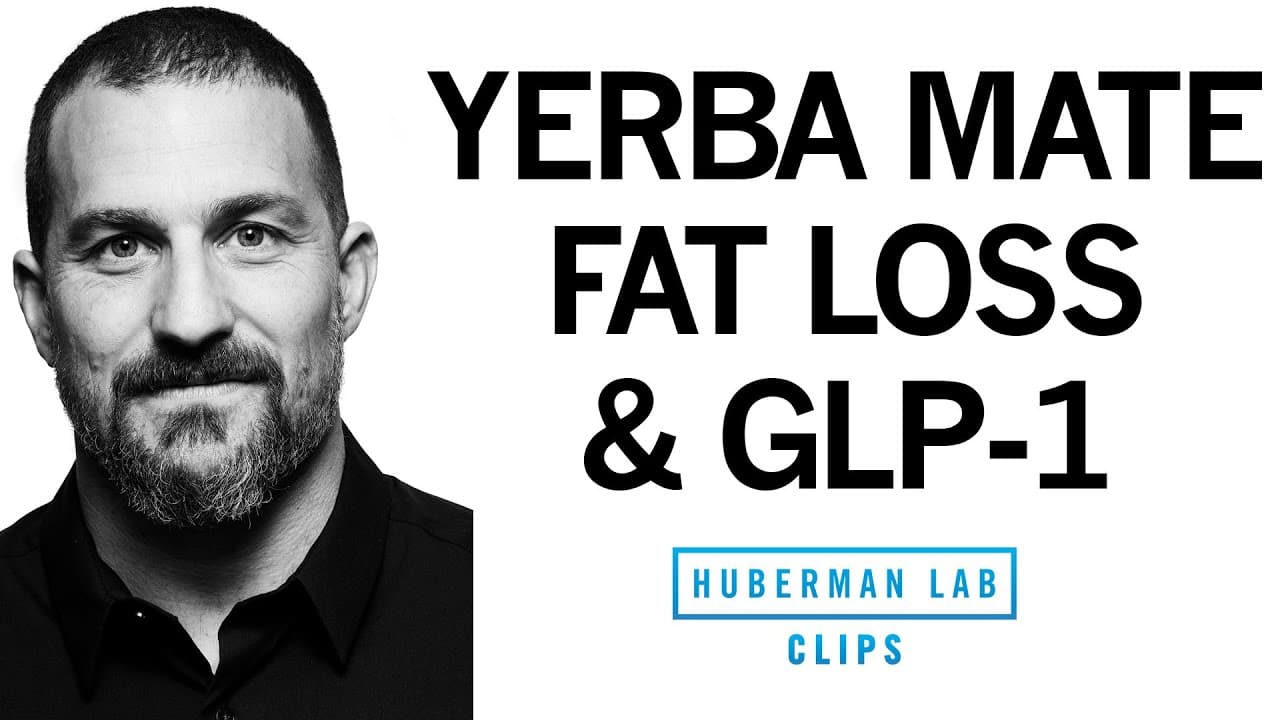Official Huberman Lab video thumbnail for the GLP-1 appetite explainer.