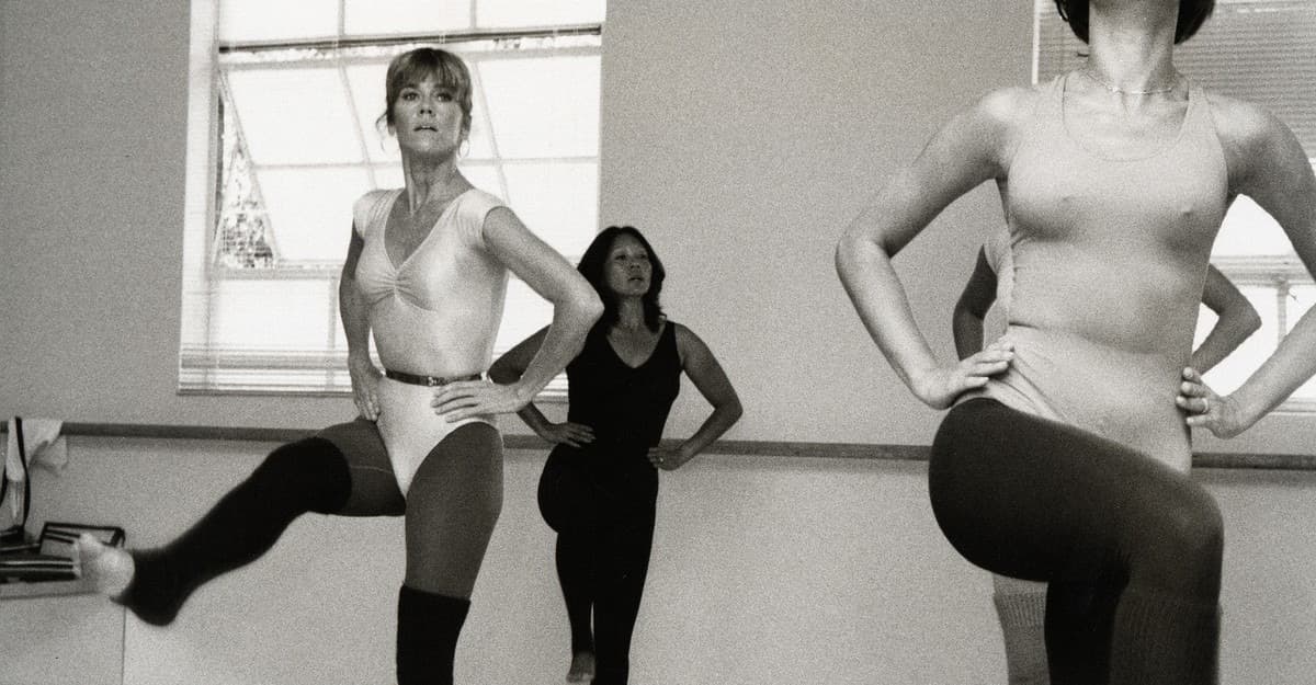 Vintage exercise video imagery used to illustrate the history of the weight-loss industry.